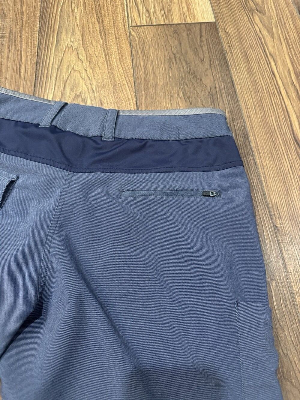 Club Ride Shorts Mens Large Blue Chino Performance Stretch Casual 9" Inseam - Picture 5 of 7